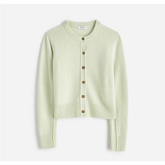Madewell Sweaters - Madewell NEW Women’s Cashmere Button Front Sweater Cardigan Heather Green Small